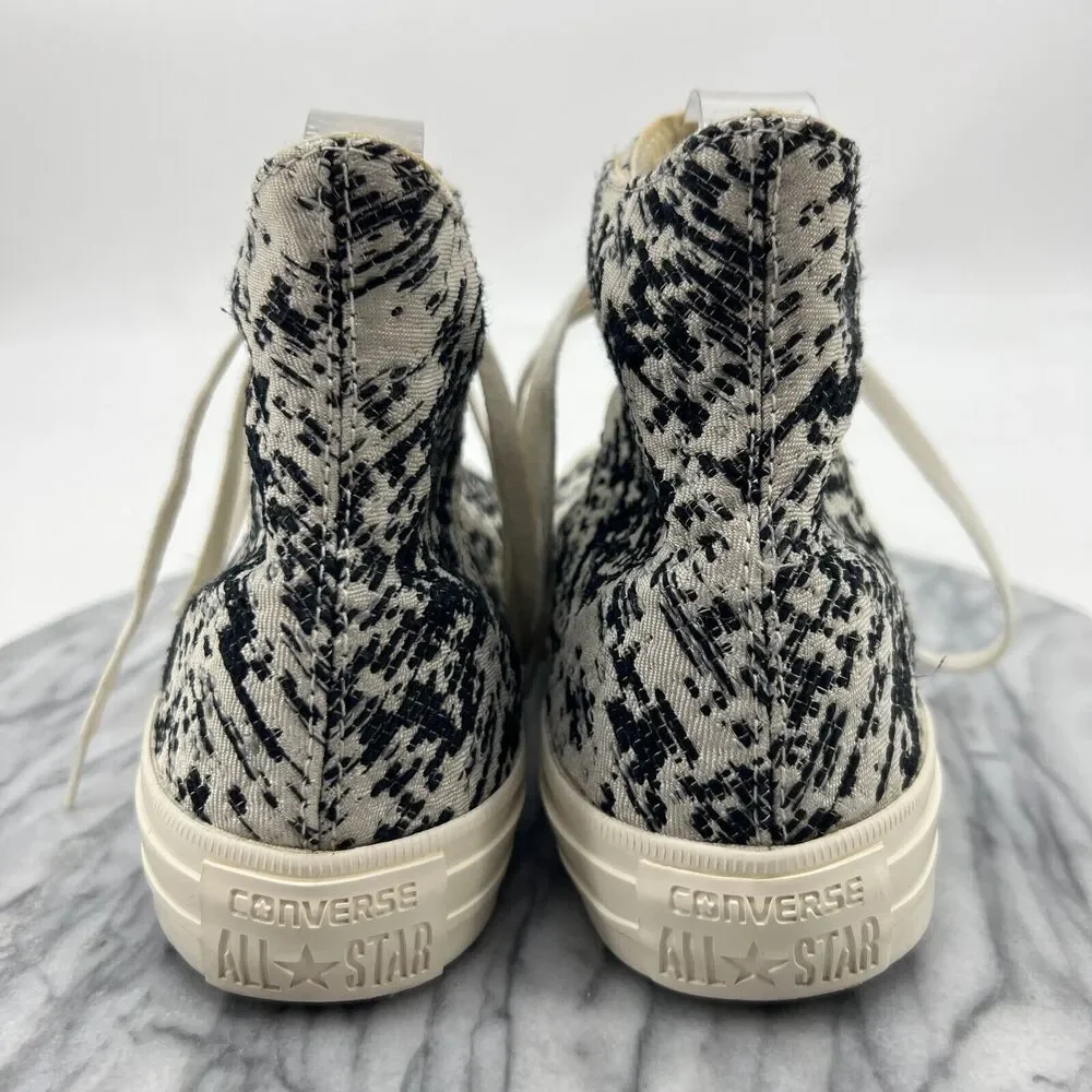 Converse Sneakers Womens 8 Black White Chuck Taylor All Star Gemma Hi 553448C - Picture 5 of 12